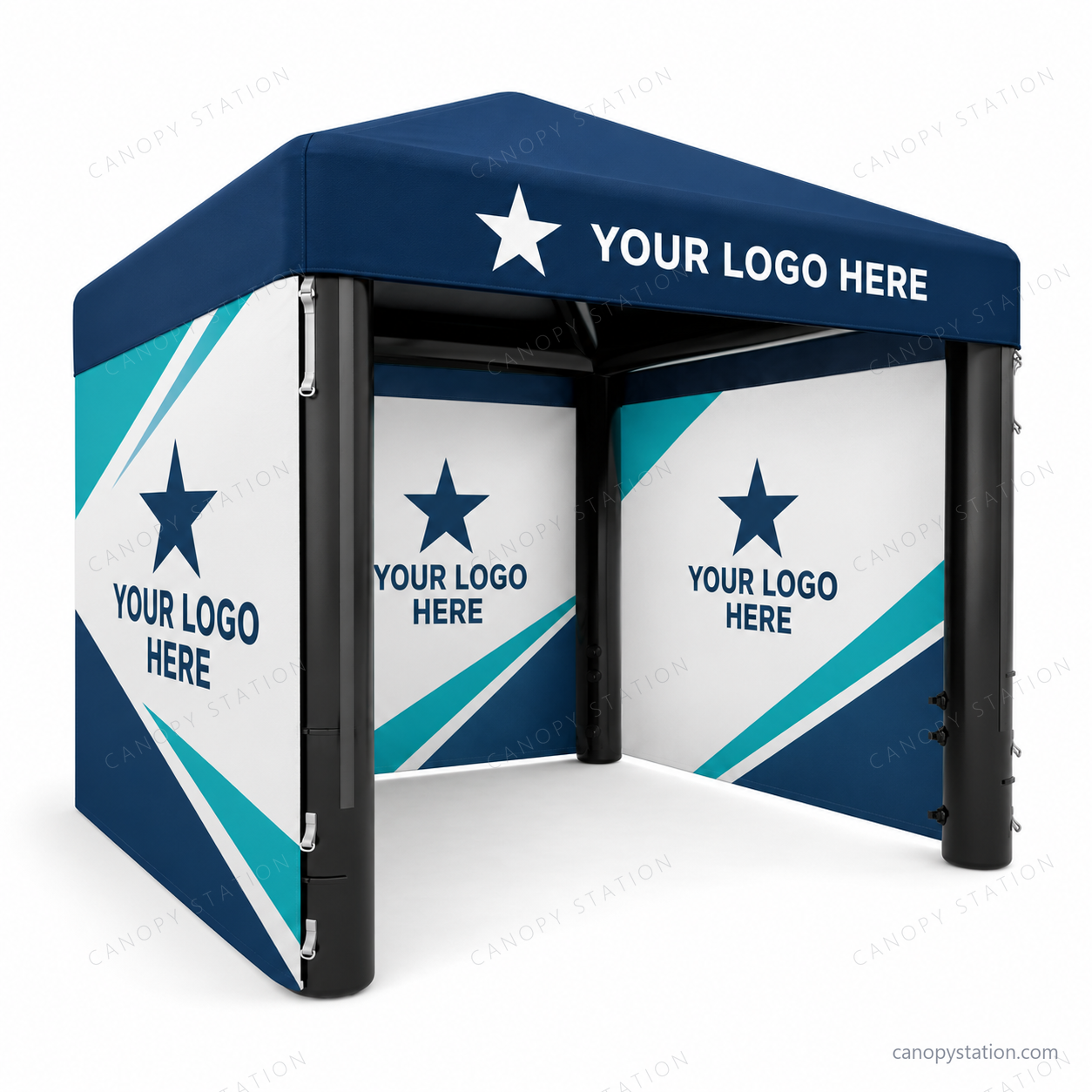 Custom Inflatable Tent Model 4 with YOUR LOGO HERE sample artwork