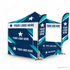 Dye Sublimated Canopy Package 9 with YOUR LOGO HERE sample artwork